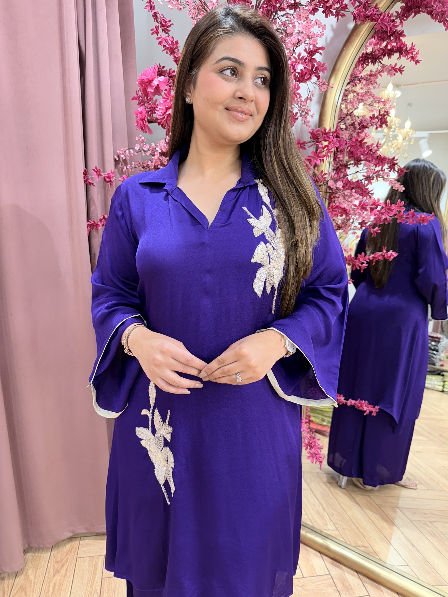 Violet-Partywear Cord-Set
